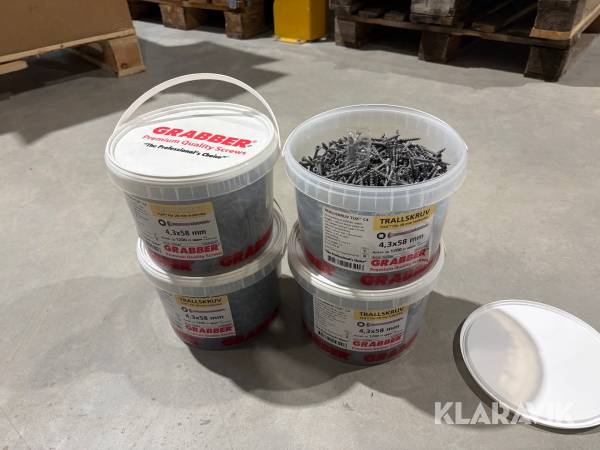 Trallskruv Grabber 4,3x58 mm ca 4800st
