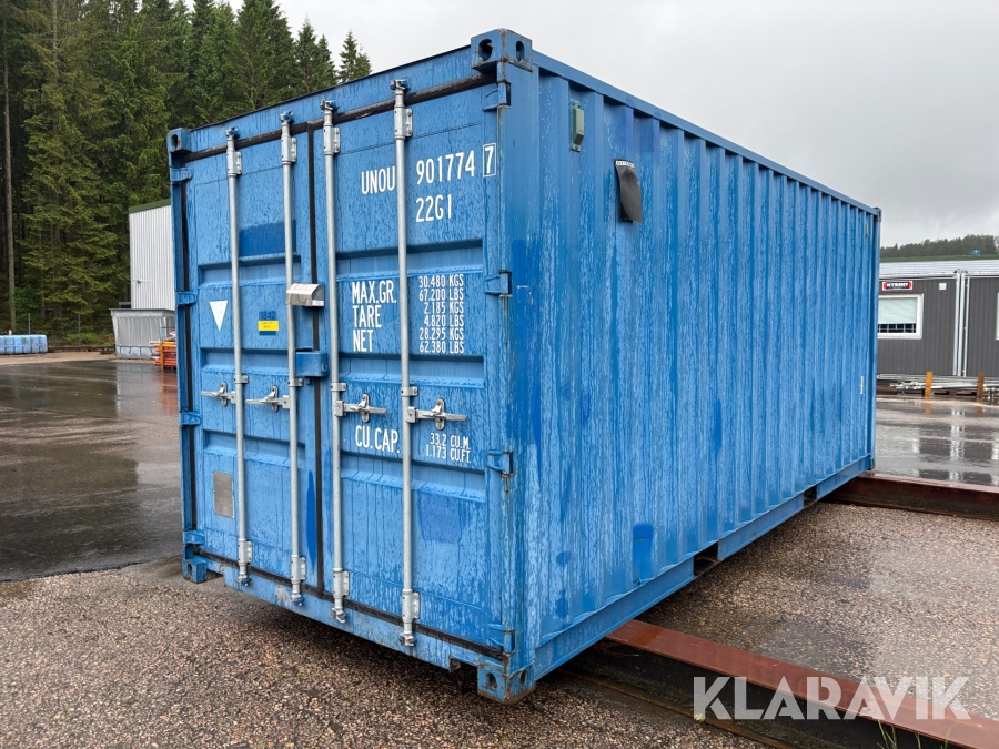 Isolerad container 20fot med hyllor och värme