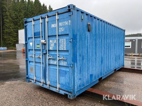 Isolerad container 20fot med hyllor och värme