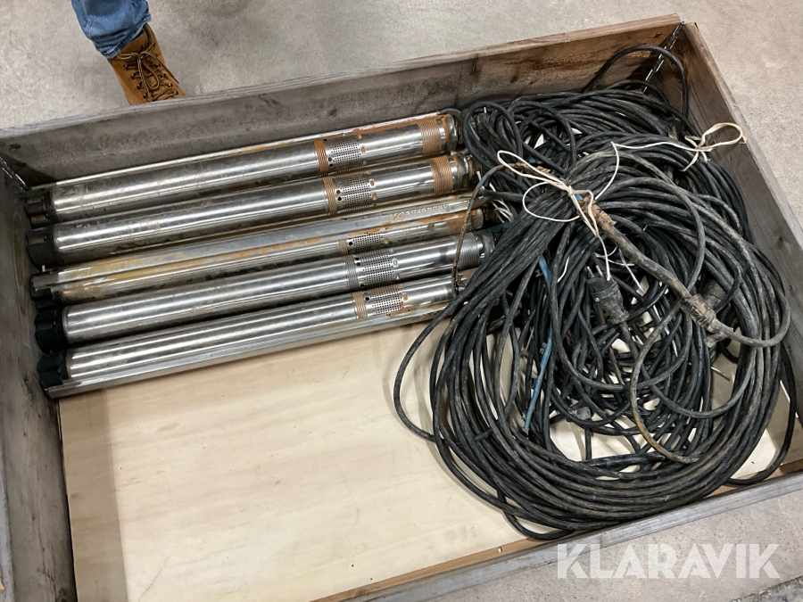 5st vattenpumpar Grundfors SQ/SQE