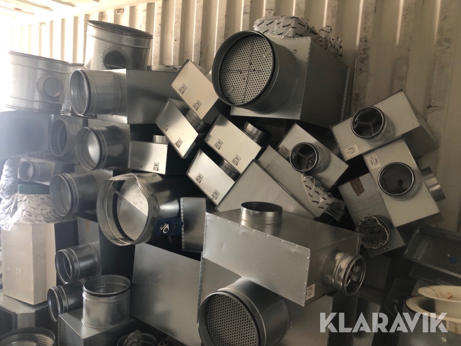 Ventilationsanläggningdelar FläktWoods / EKO / Bevent Rasch / Swegon stort parti