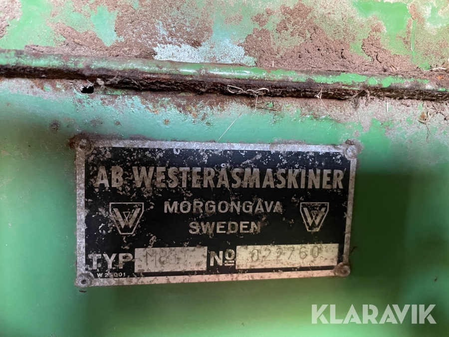 Skördetröska Westeråsmaskiner Aktiv M 800 Patent