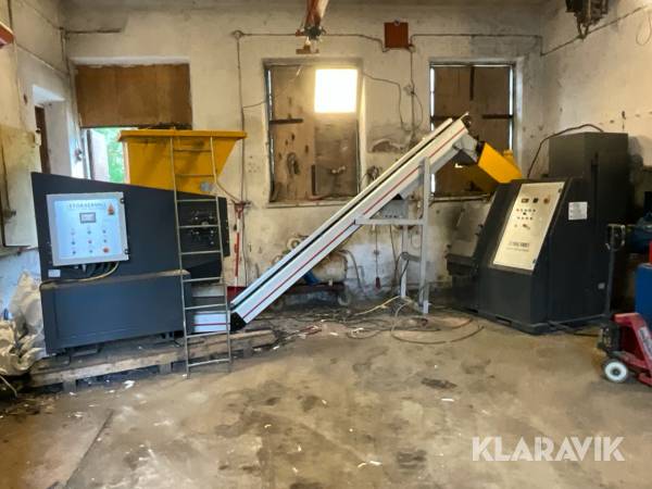 Granuleringsmaskin Singelroterande kvarn och transportör Stokkermill K140S  PS600
