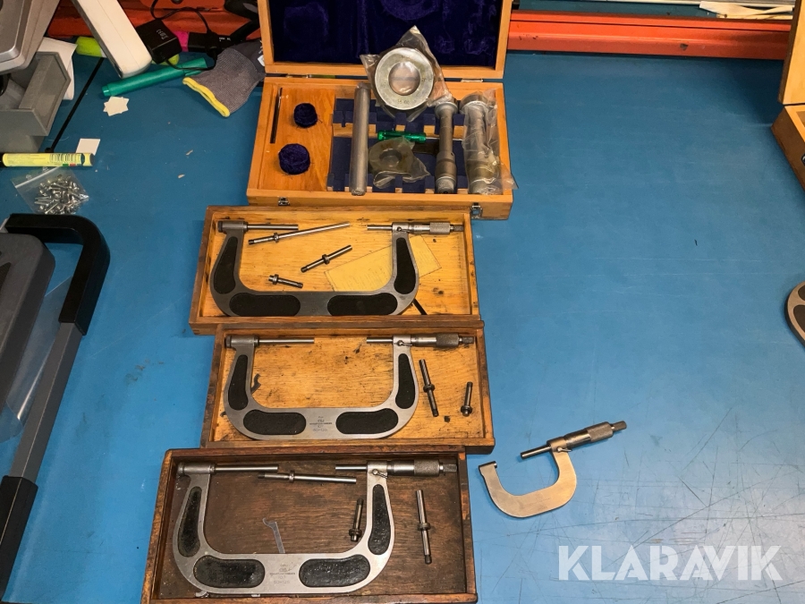 Mikrometrar C. E. Johansson 4 st