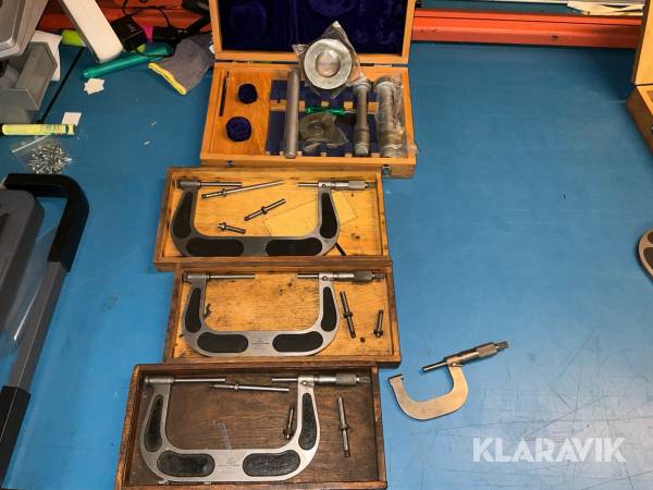 Mikrometrar C. E. Johansson 4 st