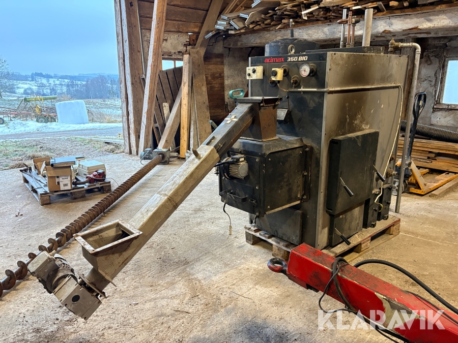 Komplett Flisanläggning Gotfire Airmax 360 BIO 60 kW, med flisförråd 13m3