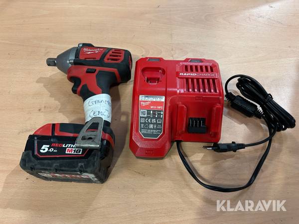 Mutterdragare Milwaukee M18 BIW12 med batteri & laddare