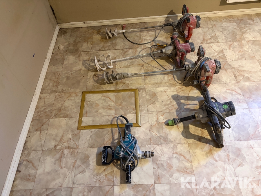 Betongblandare samt Borrmaskin Flex/Einhall/Festool/Makita MXE 900/MXE 1102/TC-MY 1400-2 E/ MX 1000/2 E EF/DS4012 5 st