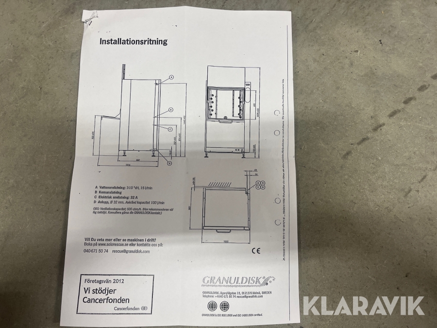 Grovrengöringsmaskin Solo Rescue Granule Rescue, Kristineham