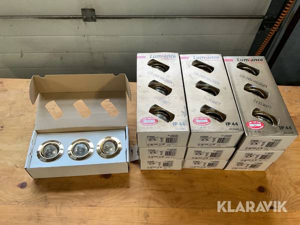 Belysning Lumiance Spotlights 3x35w 30st