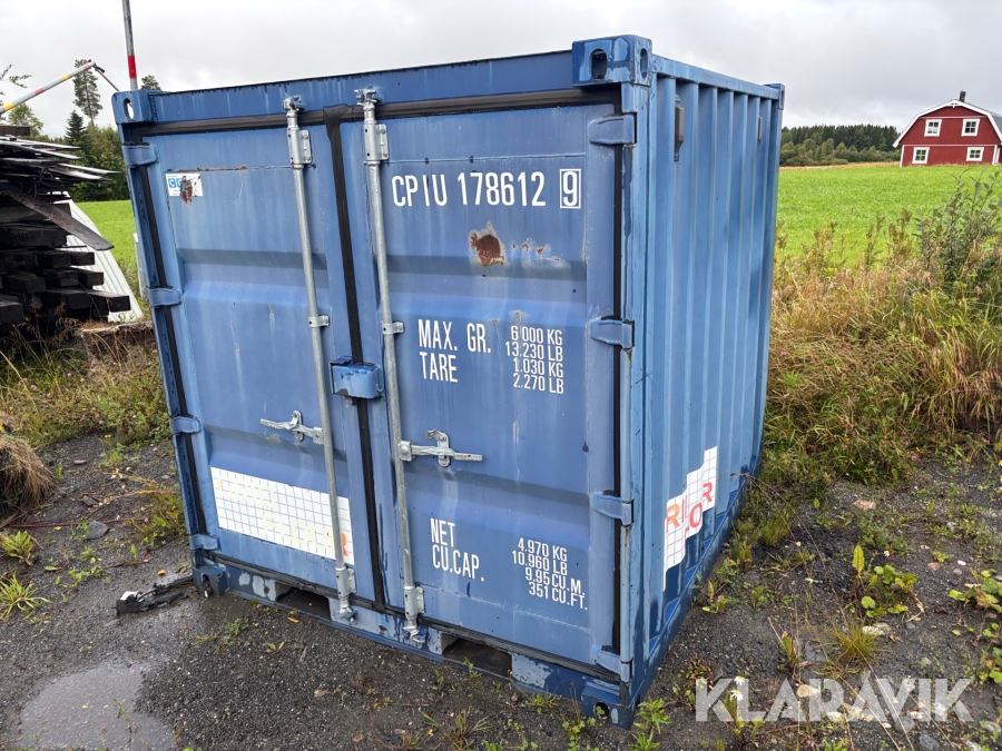 Miljöcontainer 8ft med gallergolv