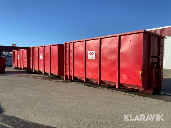 Lastväxlarcontainer BFAB LVX-38 38m3/ 3st