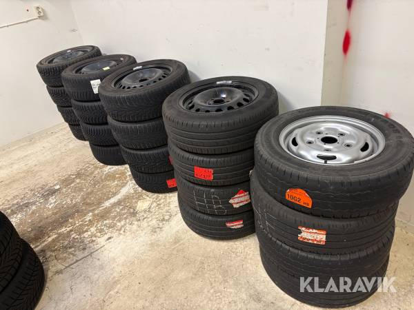 Blandat parti med däck 7 uppsättningar