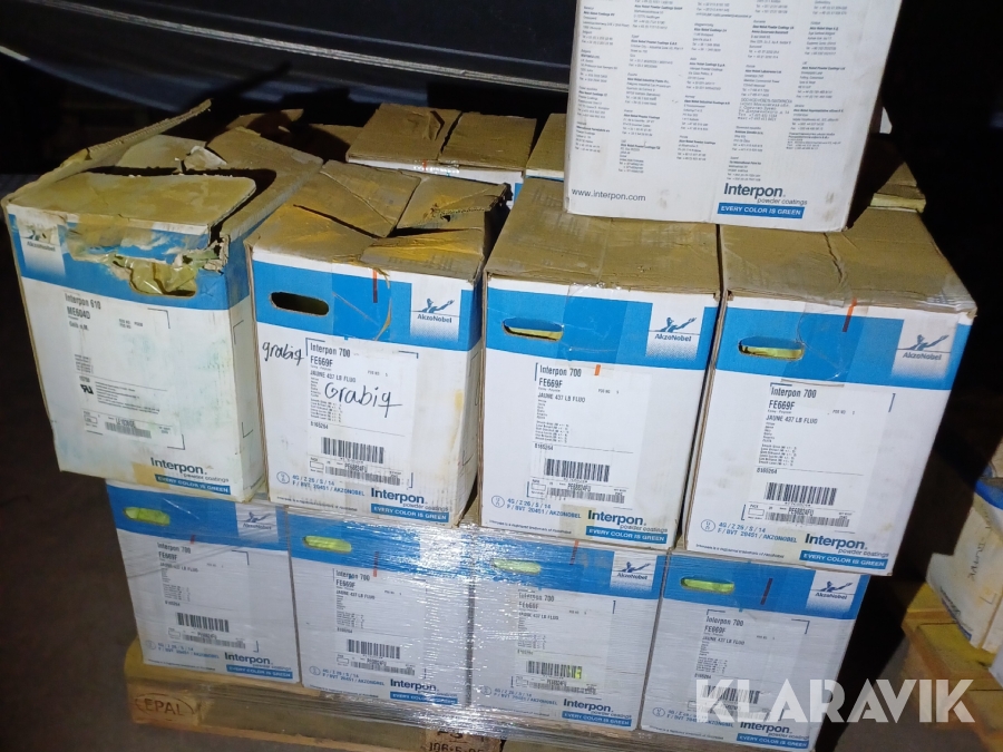 Pulverlackeringsfärg 750kg