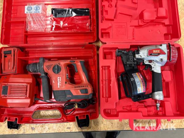 Borrhammare 1 st, Spikverktyg 1 st Hilti / Max TE 4-A22 / CN 445R2