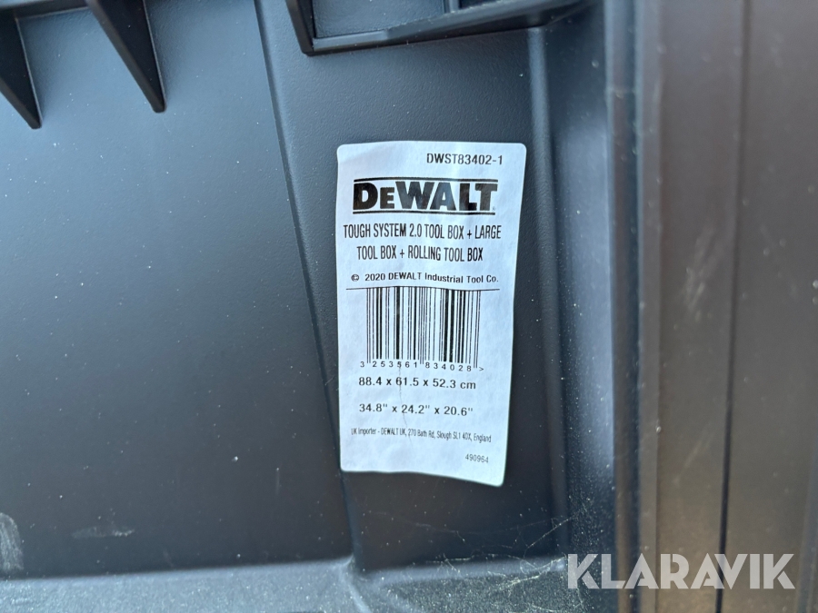 Verktygslåda Dewalt Tough system 2.0