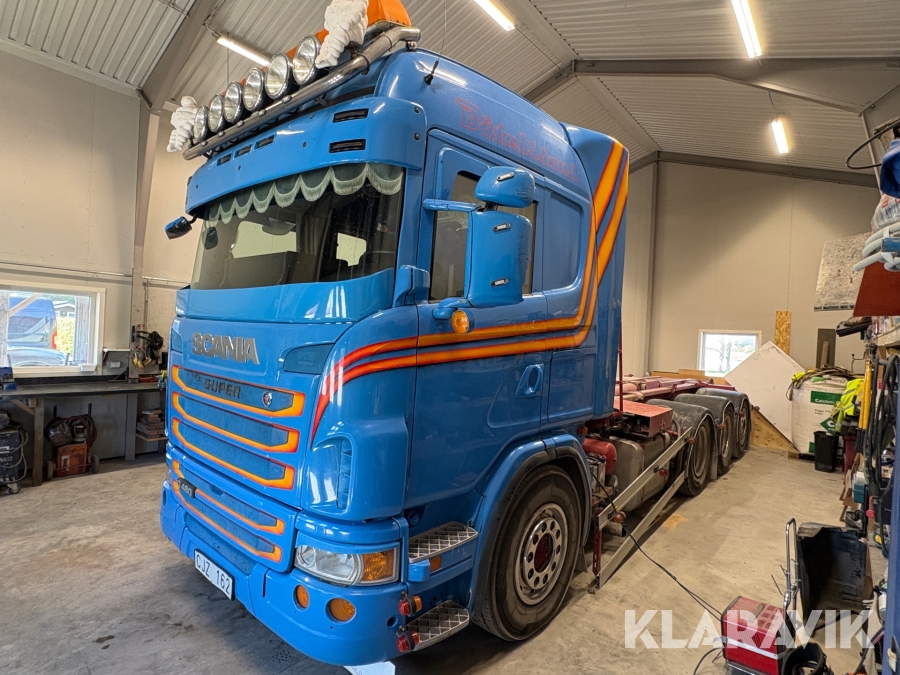 Lastbil med snabblås Scania G480LB8X4*4 & lastväxlare
