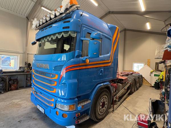 Lastbil med snabblås Scania G480LB8X4*4 & lastväxlare
