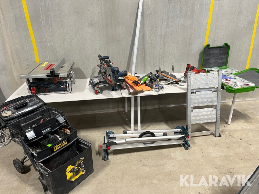 Bordsåg, kap och gersåg, betongvisp med mera Bosch, Flex.