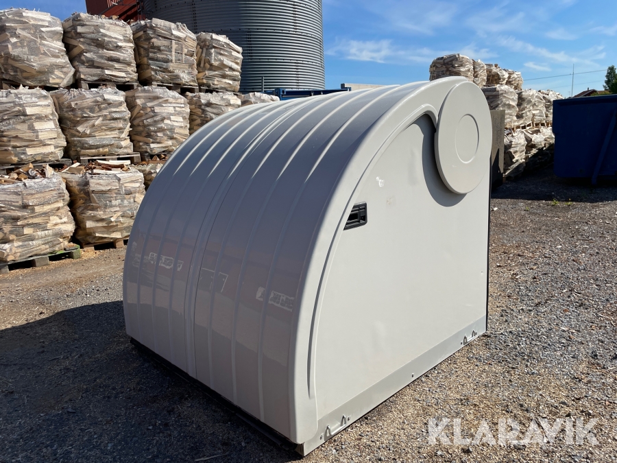 Permobilgarage / cykelförråd elöppning med fjärr