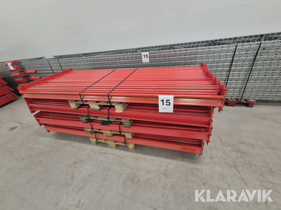 Pallställ 12st Gavel 700 cm, 80st balk Brännehylte City