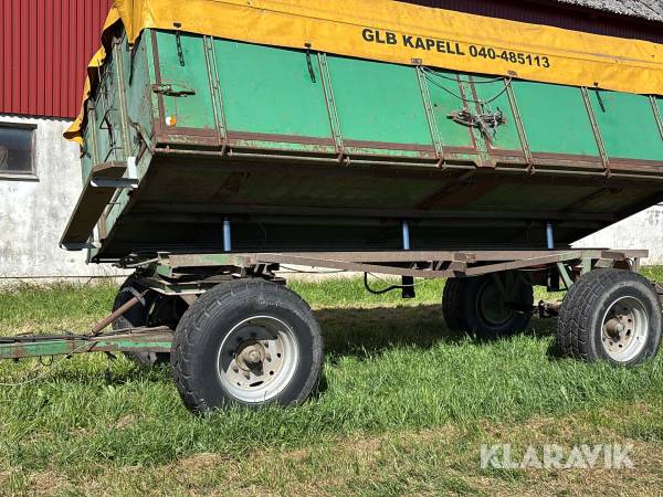 Spannmålsvagn Bredöls bromsad / Kapell / Sidotipp 12ton
