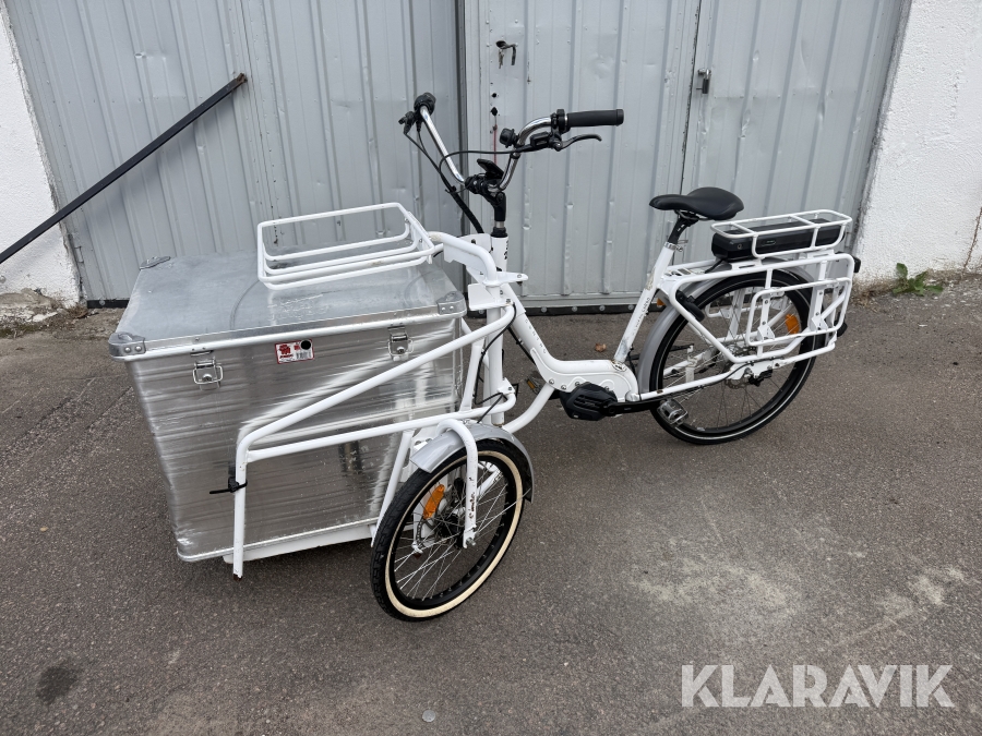 Elcykel Trehjuling med låda Monark Centro f.d. Postcykel