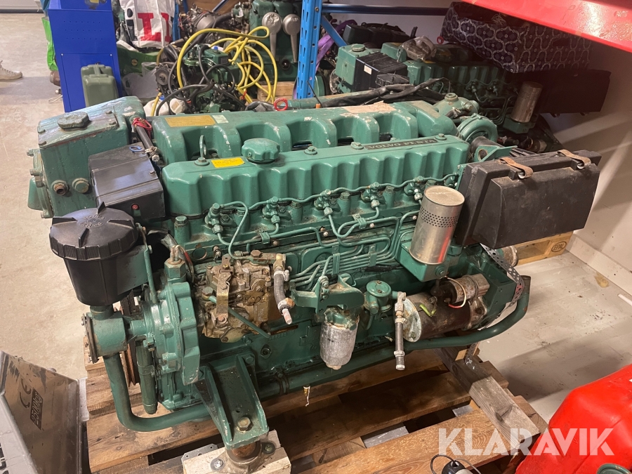 Dieselmotor Volvo Penta 40A med panel & kablage