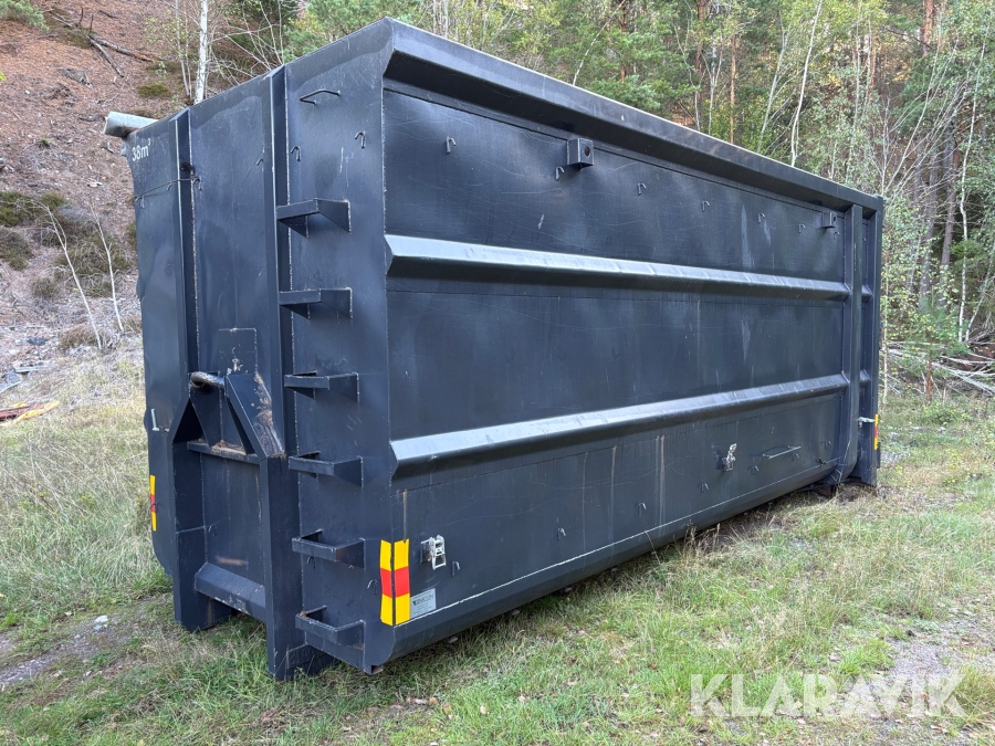 Lastväxlarcontainer Dinacon 38m3 Kapelltäckning