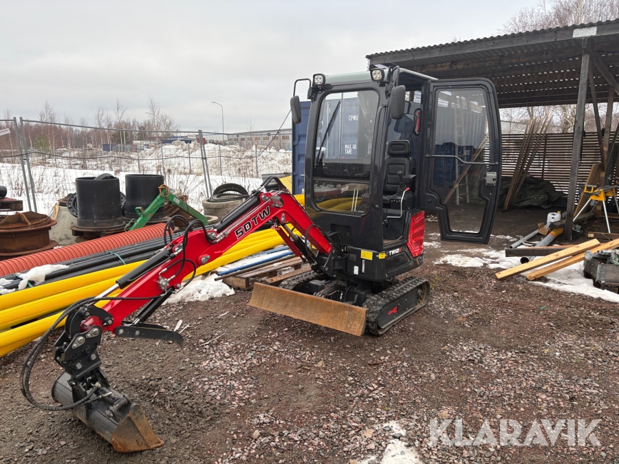 Minigrävare STDW TW12p med Minidumper TD800