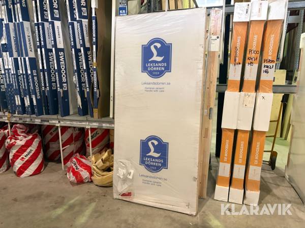 Ytterdörr Leksandsdörren Västanfors 10x21 V Vit