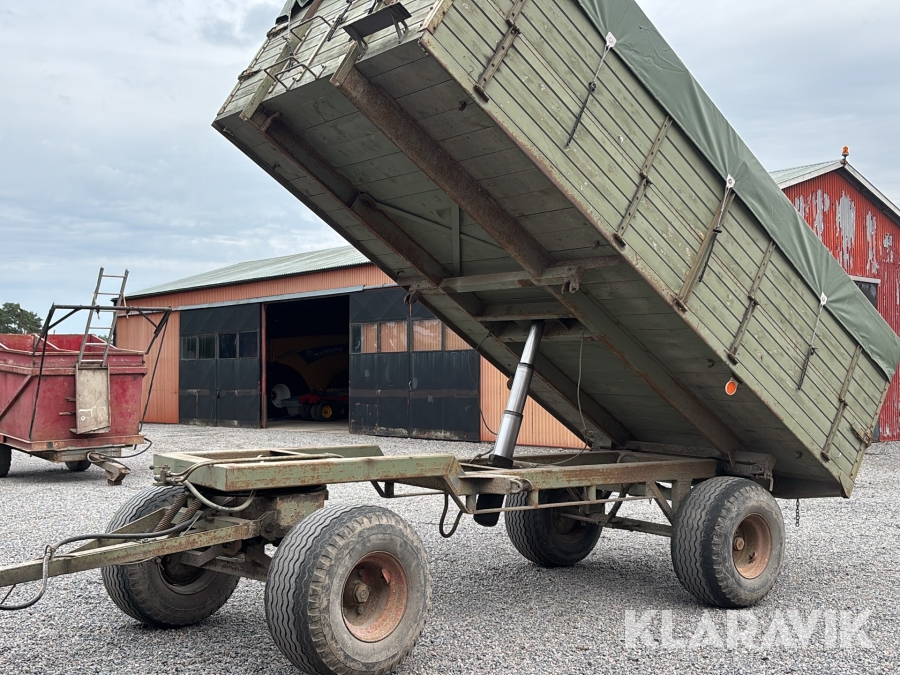Spannmålsvagn Bredöls 9V med tipp och kapell, 9 ton