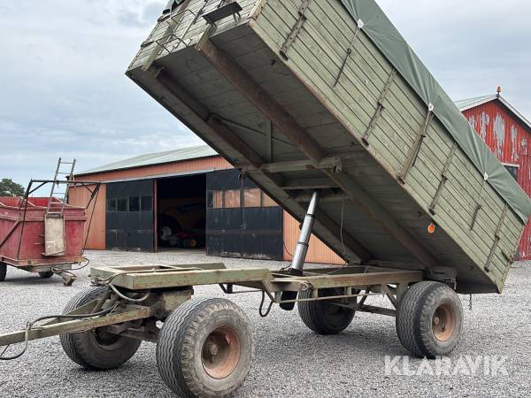 Spannmålsvagn Bredöls 9V med tipp och kapell, 9 ton
