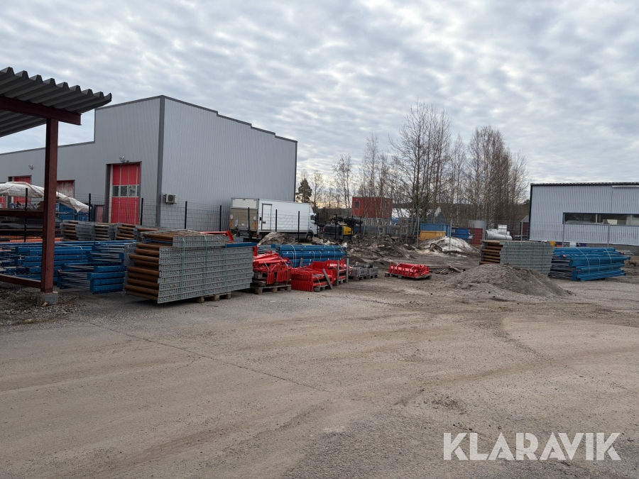 Pallställ med rullbanor för Eur-pall