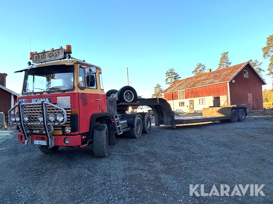 Dragare & maskintrailer Scania 141 6x4 traktor-registrerad