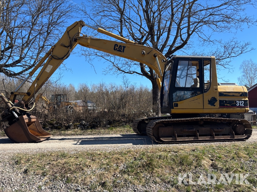 Grävmaskin Cat 312 med Tiltskopa