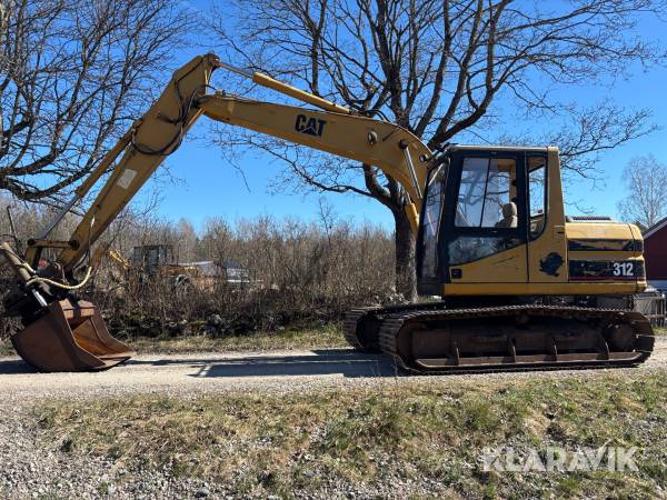 Grävmaskin Cat 312 med Tiltskopa