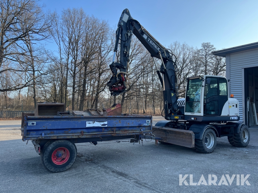 Grävmaskin Terex TW110 med tiltrotator & redskap