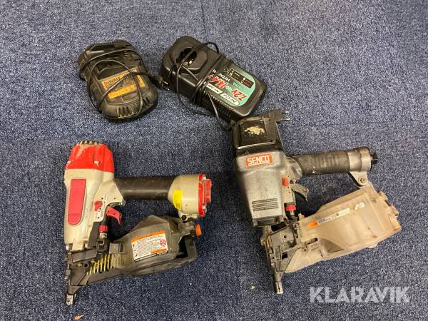 Spikpistoler Senco Och Max Co SCN58A 2 st, och 2 batteriladdare