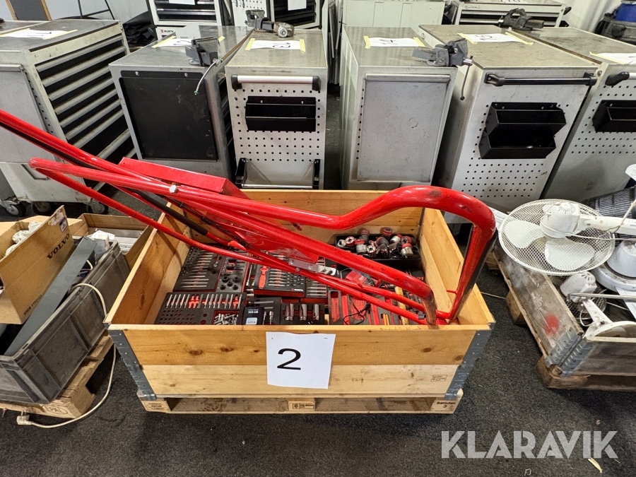 Parti med blandade handverktyg Wurth, Milwaukee