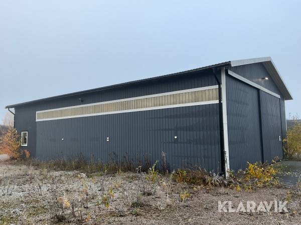 Maskinhall 18.5x11 meter Med stålstomme