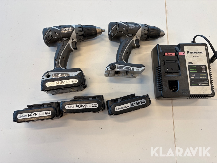 Skruvdragare Panasonic Ey7440 14,4V  4 batteri