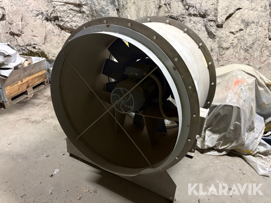 VUB-fläktar 3st Elta Fans LC125X8-A12/20/B med fläktstrumpor ca 400meter