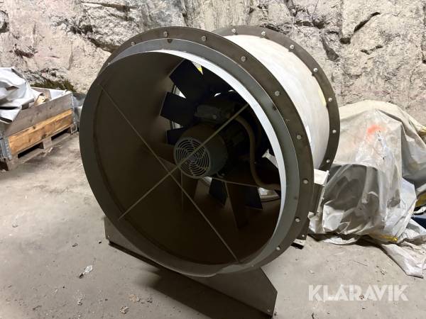 VUB-fläktar 3st Elta Fans LC125X8-A12/20/B med fläktstrumpor ca 400meter