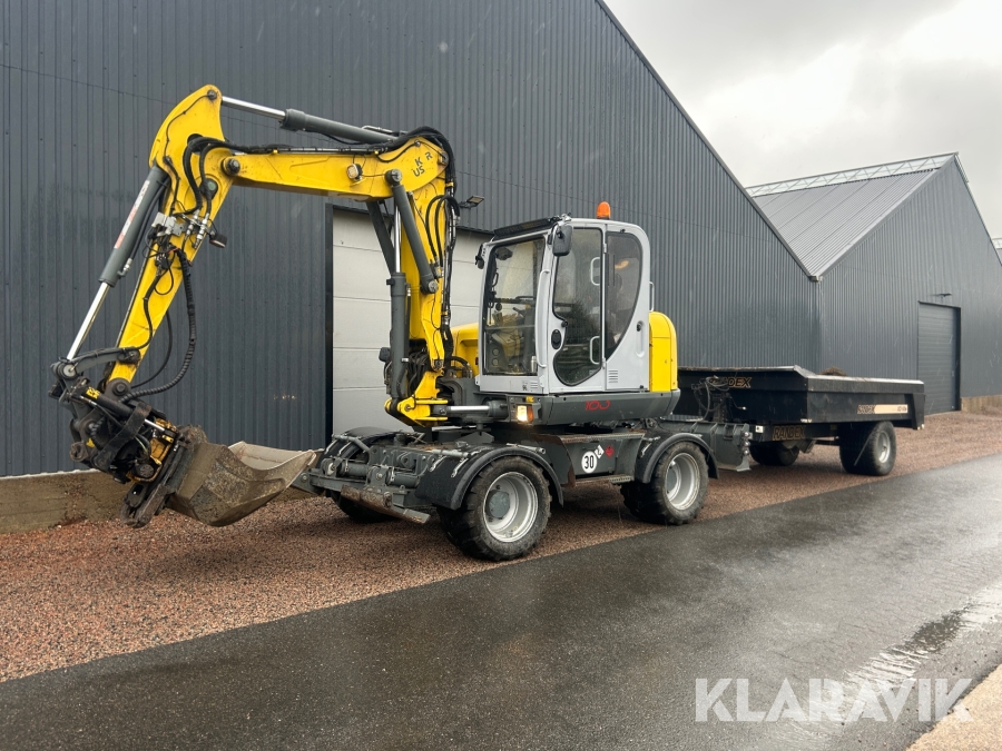 Grävmaskin med vagn Wacker Neuson EW100