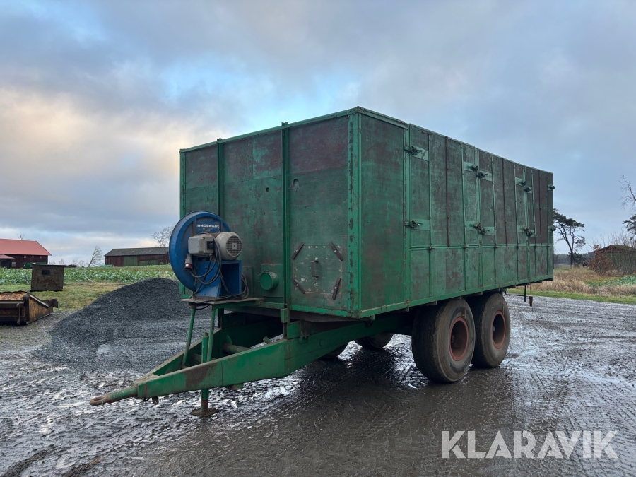 Torkkärra med bottentömning 20m3
