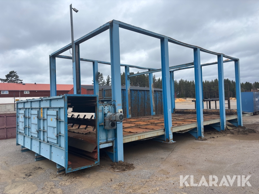 Våtspånsficka EnPlant Engineering med kännarskruv och transportör