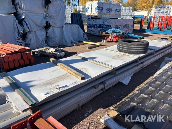 Takplåt Dala-profil Sinus 38 matt 0,6 zinkgrå 86,32m2