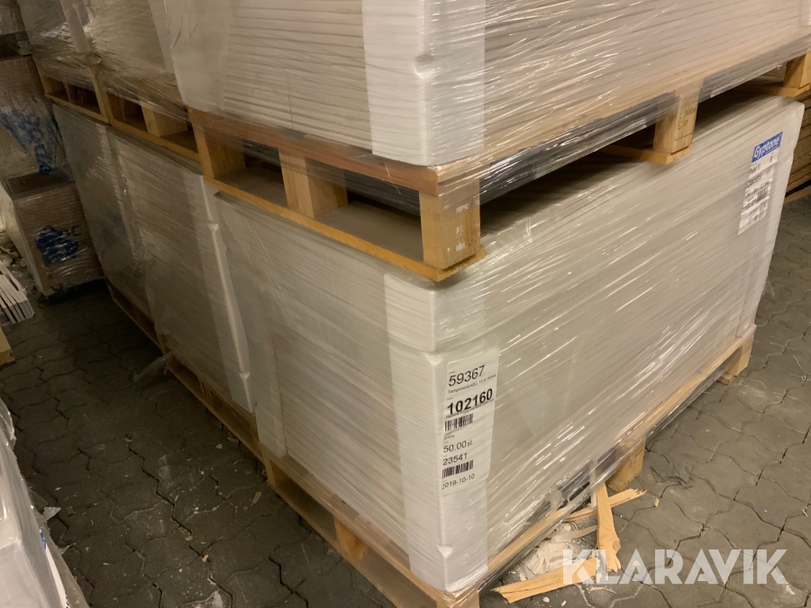 Akustikskiva Gyptone point Gyproc 12,5x600x1200 mm, ca 600 stycken