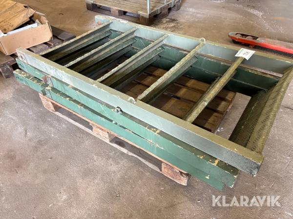 Stege i aluminium 3st